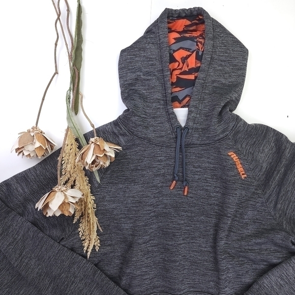 Russell Men's Tiger Camo Grey Hoodie Sz M - Picture 8 of 10
